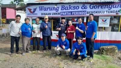 Partai Perindo Bengkulu Tengah Berikan Bantuan Binaan Dua Warung UMKM