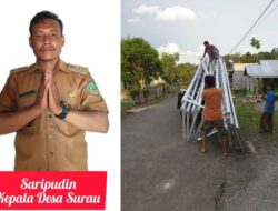 Terangi Desa, Pemdes Surau Pasang Lampu Jalan di 15 Titik