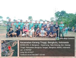 HUT RI Ke-78, Koramil 407-03/TE Mengikuti Lomba Bola Volly