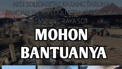 KarTar Pandan Enim Gelar Aksi Solidaritas Korban Kebakaran Tanjung Raya SDT