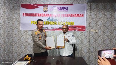 Polres Lebong dan SMSI Teken MoU Penyebarluasan Informasi