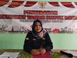 Program PTSL Tahun 2023 Kantor Pertanahan Bengkulu Tengah Pastikan Capai Target