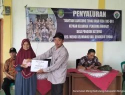 Penyaluran BLT DD Tahap Pertama Desa Pungguk Ketupak TA 2024 Kepada 28 KPM