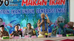 DKPP Bengkulu Tengah Kampanyekan Gemar Makan Ikan di SDN 76 Pasar Pedati